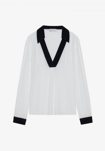 Атласная блузка