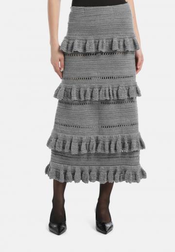 Юбка с воланами