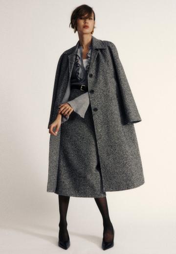 Шерстяное пальто