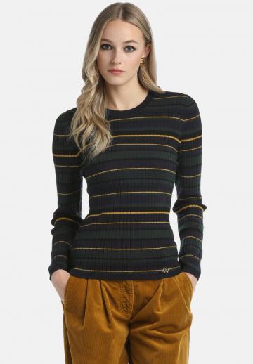 Пуловер в полоску