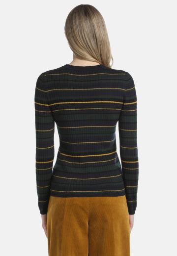 Пуловер в полоску