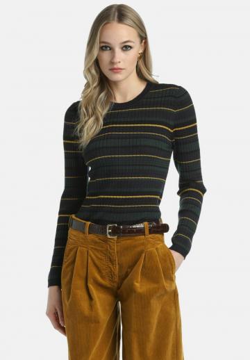 Пуловер в полоску