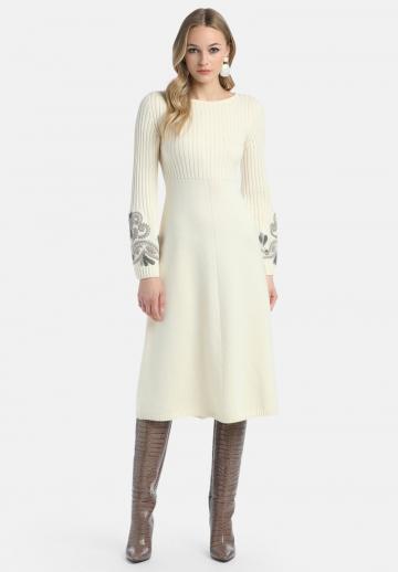 Вязаное платье