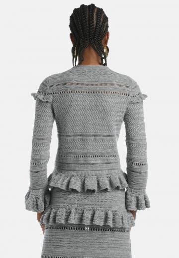 Пуловер с рукавом три четверти