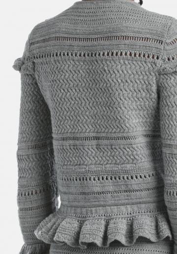 Пуловер с рукавом три четверти