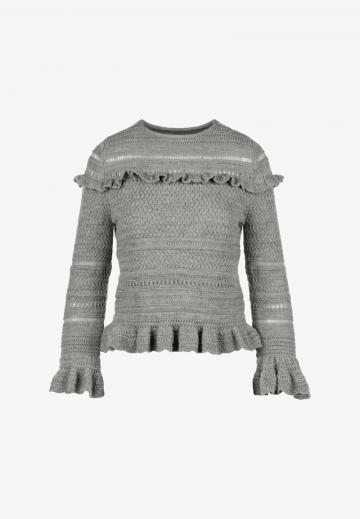 Пуловер с рукавом три четверти