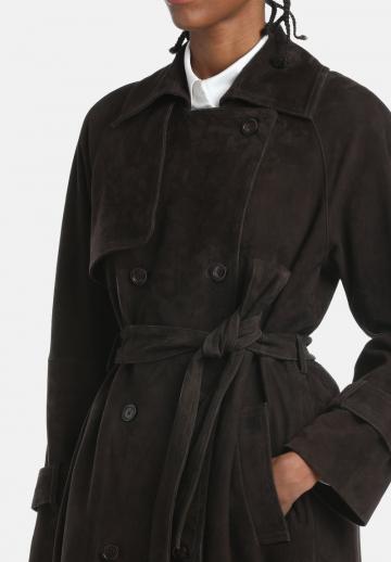 Кожаное пальто