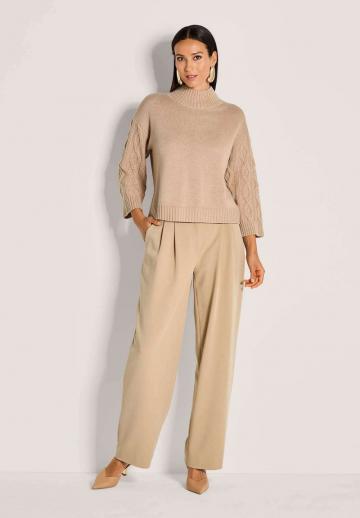 Пуловер с рукавом три четверти