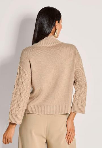 Пуловер с рукавом три четверти