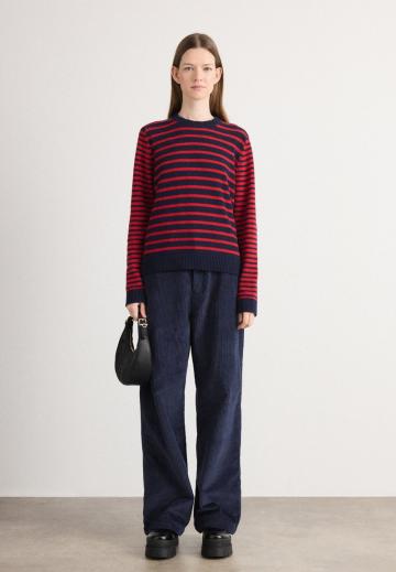 Пуловер в полоску