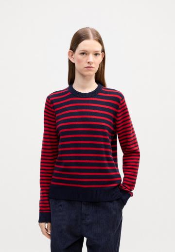 Пуловер в полоску
