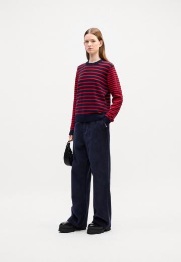Пуловер в полоску
