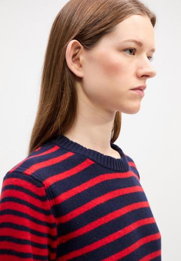 Пуловер в полоску