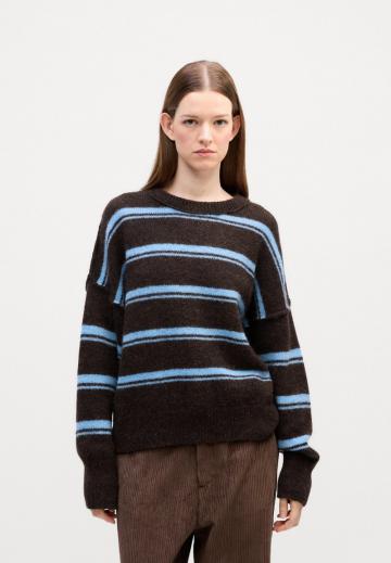 Пуловер в полоску