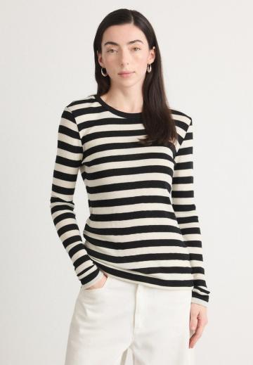 Пуловер в полоску