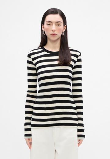 Пуловер в полоску