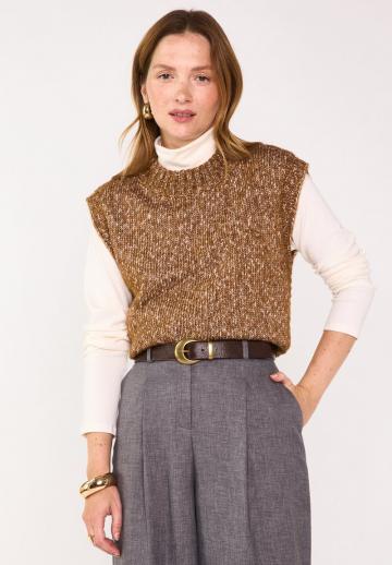 Пуловер без рукавов