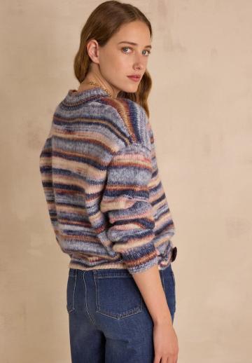 Пуловер с рукавом три четверти