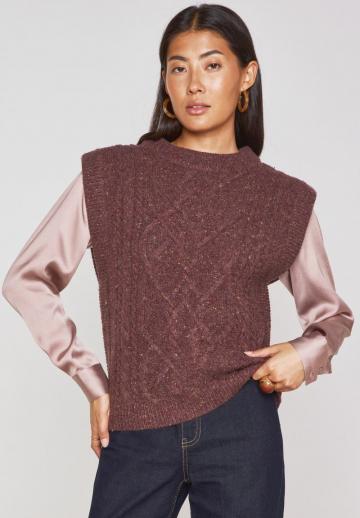 Пуловер с коротким рукавом