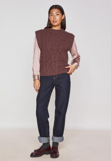 Пуловер с коротким рукавом