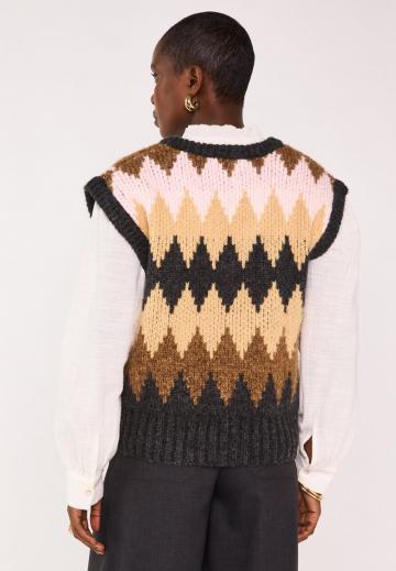 Пуловер без рукавов