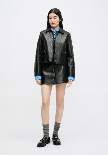 Кожаная юбка