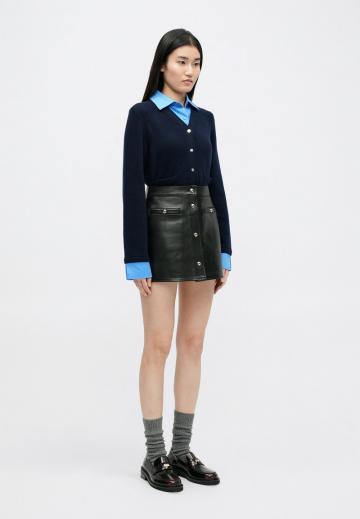 Кожаная юбка