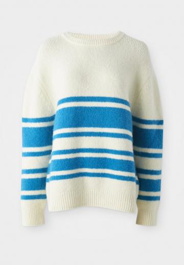 Пуловер в полоску