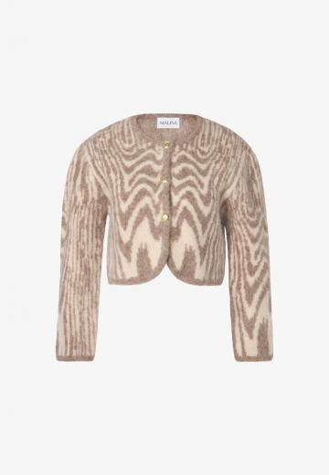 Жаккардовая вязаная кофта