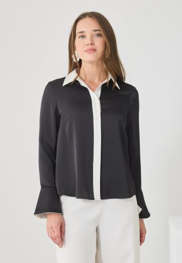Атласная блузка