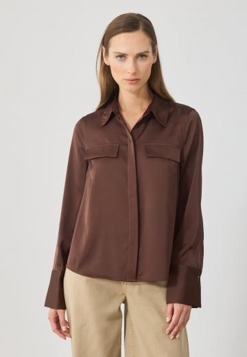 Атласная блузка