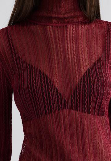 Пуловер в полоску