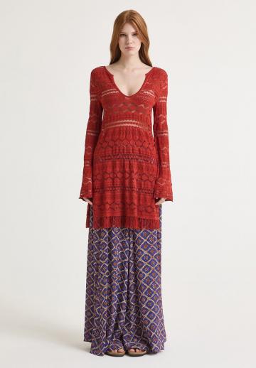 Длинный пуловер