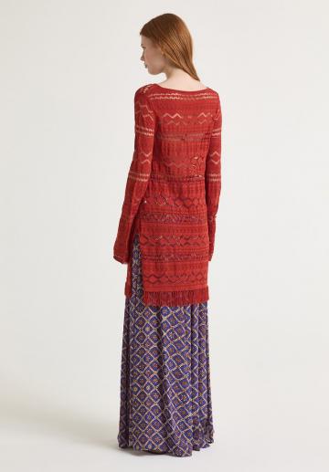 Длинный пуловер