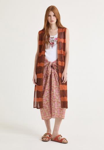 Жаккардовая вязаная кофта