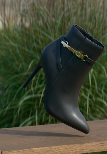 Полусапожки на высоком каблуке