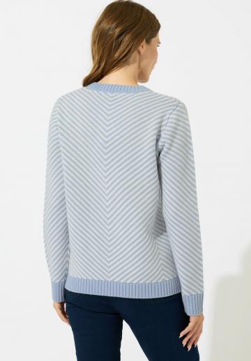 Пуловер в полоску