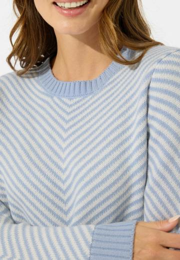 Пуловер в полоску