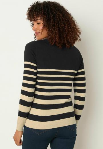Пуловер в полоску