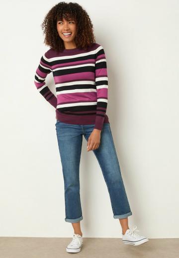 Пуловер в полоску