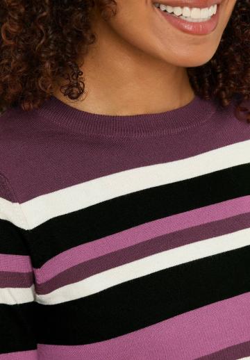 Пуловер в полоску