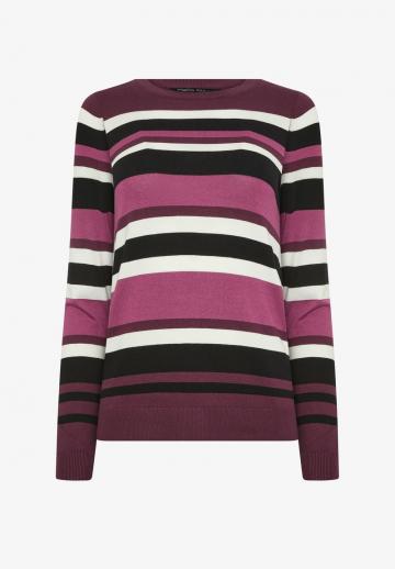 Пуловер в полоску