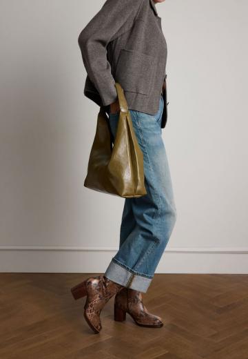 Полусапожки на высоком каблуке