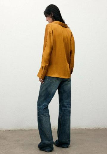 Атласная блузка