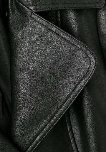 Пальто из искусственной кожи