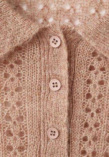 Пуловер с воротником поло