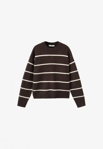 Пуловер в полоску