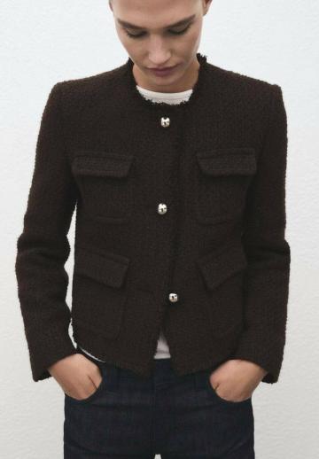 Блейзер с накладными карманами