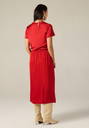 Атласная блузка