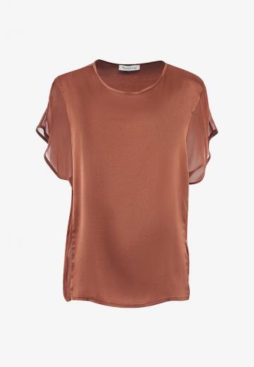 Атласная блузка